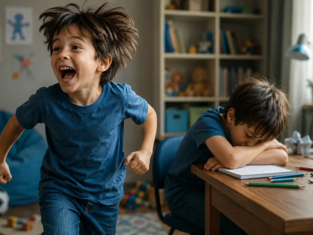 Niños hiperactivos y agotados