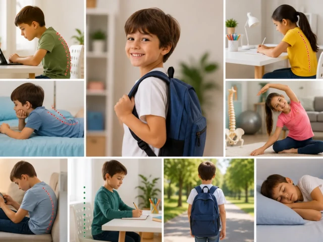 Cómo identificar hábitos diarios que provocan problemas en la columna de tu hijo