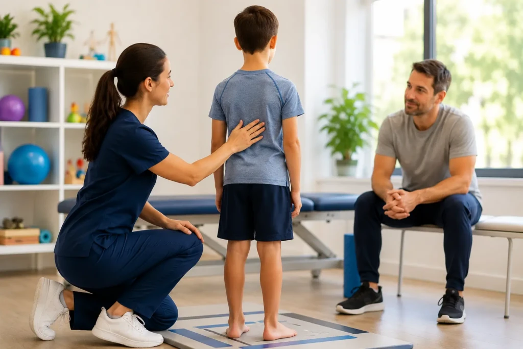 evaluación postural en niños