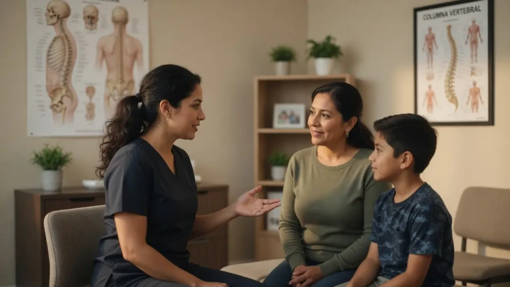 quiropráctica para niños